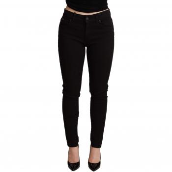 Dolce & Gabbana Black Skinny Denim Cotton Stretch Trouser Jeans - IT38|XS, Female, Size: 2XS, New with Zipper Closure