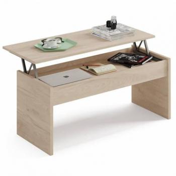 Mesa Centro Elevable Color Roble Kam 100x47x50 cm