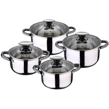 Renberg Selesio Batería para Cocina, Acero Inoxidable, Cromado, 24 cm