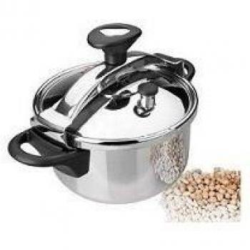 Lacor Olla A Presion Puente Classic 8 LTS 71878-Olla, 8 L, Acero Inoxidable 18/10, 24 cm