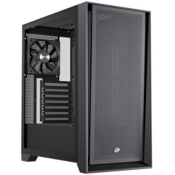 Caja de PC Einarex Pulse P600 Core Negra, Panel Intercambiable Malla/Vidrio Templado, Soporte para 6 Ventiladores y Refrigeración Líquida hasta 360mm
