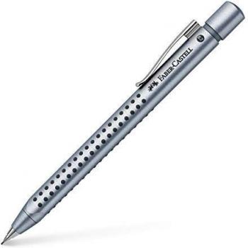 Faber-Castell GRIP 2011 - Portaminas con punta de 0.7 mm, color plateado