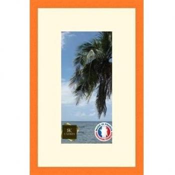 Marco de fotos para pared, 14 x 29 x 14 x 29 marco, moderno, 2,3 cm de longitud, de madera, madera, Orange-6, Passe-Partout Peach