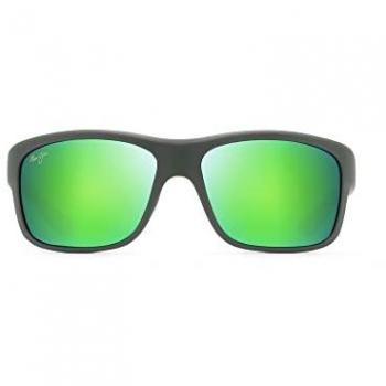 Maui Jim Southern Cross Sunglasses - Soft Matte Khaki Frame with MAUIGreen Lens