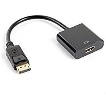 ADAPTADOR DISPLAYPORT MACHO A HDMI HEMBRA AD-0009-BK - RESOLUCIN HASTA 1920X1200 - CABLE 20CM LANBERG