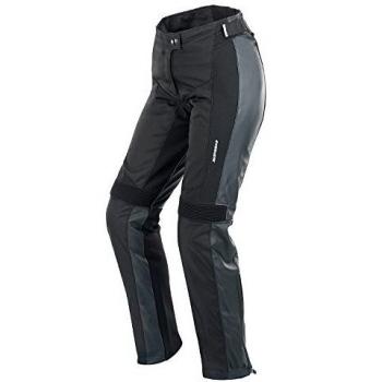 Q25-026 40 - Spidi Teker Ladies Leather Motorcycle Trousers 40 Black (UK 8)