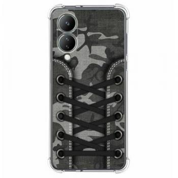 Funda Silicona Antigolpes para Vivo Y17s con Diseño de Zapatillas y 15 Dibujos