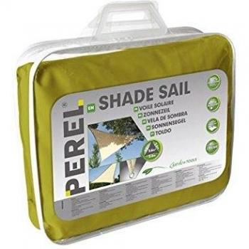 Toldo de vela Perel GSS3500LG - Triangular - 5 x 5 m x 5 m - Color: Verde Lima