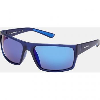 Skechers Rectangular Blue Frame Sunglasses for Men SE6292 90X