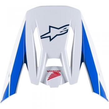 Alpinestars SM5 Helmet Visor - ECE 22.06 - Glossy White-Blue-Red