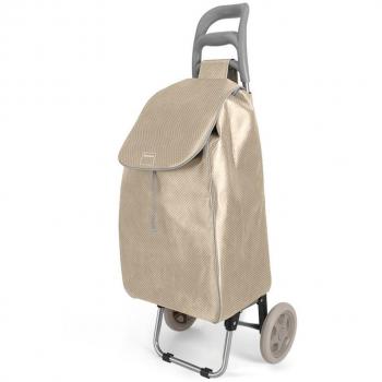 Metaltex Aster - Carro de Compra con 2 Ruedas, 45 Litros, Dorado