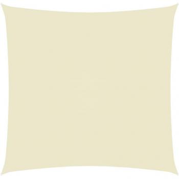 Toldo de vela cuadrado de tela oxford color crema 2,5x2,5 m