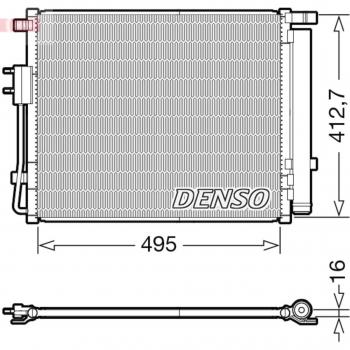 Condensador de aire acondicionado DENSO DCN41012