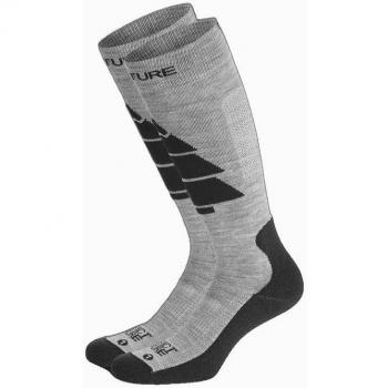 Calcetines Deportivos Picture Wooling Negro/Gris oscuro