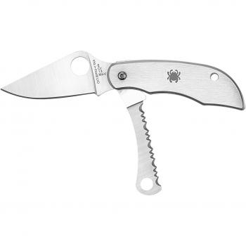 Spyderco ClipiTool Stainless Plain/Serrated Blade C176P&S