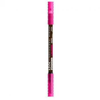 NYX Professional Makeup Powder Louder Eyebrow Pencil with Microfiber - Ash Brown