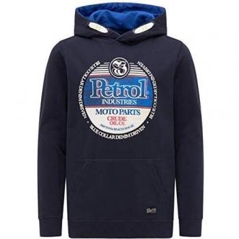Petrol Industries KIDS B-1000-SWH300 - Sudadera con Capucha para niño Azul Oscuro 8 años