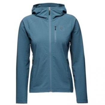 Black Diamond Women's Creek Blue Full Zip Coefficient Storm Hoodie