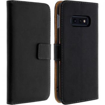 Funda Cartera de Cuero Negra para Samsung Galaxy S10e