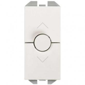 Interruptor de Persianas Simon 270 con 3 posiciones y módulo estrecho blanco
