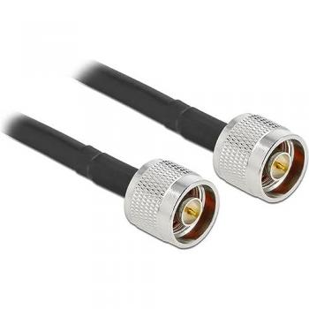 Cable coaxial DeLOCK N a N de 1 m LMR/CFD300 baja pérdida (0.31 dB) color negro
