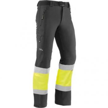 Pantalón de Nieve Alta Visibilidad Juba HV984B Talla L Negro 93% Poliéster 7% Elastano con Forro Micropolar