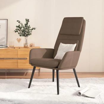 Silla Tortora-Relax en Tela vidaXL Sillón de relax de tela gris taupe