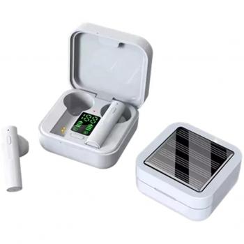 Auriculares Bluetooth Denver TWS-62 Blanco con Panel Solar