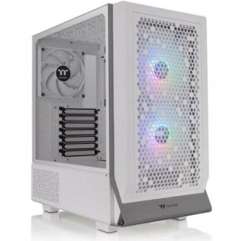 Thermaltake Ceres 300TG ARGB Snow ATX Mid-Tower Case with Tempered Glass Panel and USB 3.2 - White