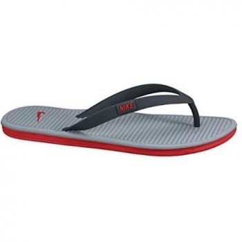 Nike Solarsoft Thong 2 Zapatillas de deporte, Hombre, Blanco / Rojo / Gris, 42 1/2