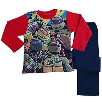 Nickelodeon, Pijama Tortugas - Pijama para niños, color rojo/marino, talla 10
