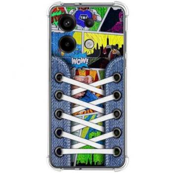 Funda Antigolpes de Silicona para Xiaomi Poco X6 5G con Diseño de Zapatillas y 14 Dibujos