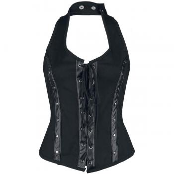 Gothicana by EMP Dita Top Mujer Negro XXL