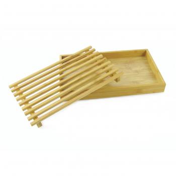 Galileo Casa Bamboo Tabla de cortar pan, madera, marrón claro, 23 x 37 x 2 cm