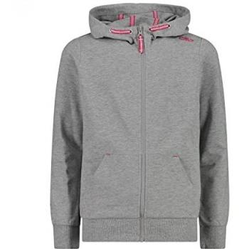CMP Kids Softshell Hoodie Jacket Grey Melange/Strawberry 3 Years