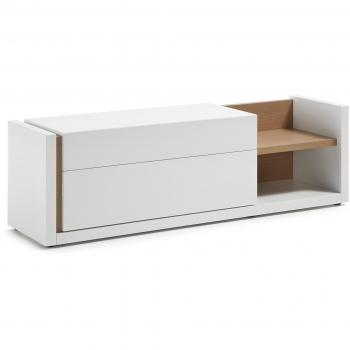 Kave Home Mueble TV DE 170cm, natural y blanco