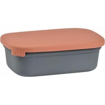 Fiambrera Rectangular con Tapa Béaba Rosa 540 Ml
