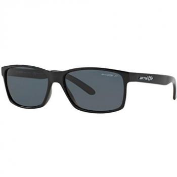 Arnette Men's 0AN4185 41/81 58 Sunglasses, Black/Polargray