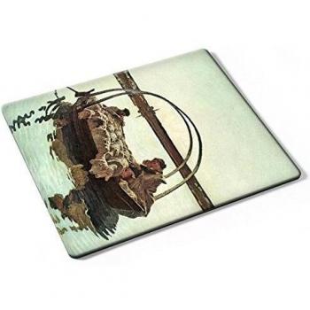 Segantini - Ave Maria, Designer Almohadilla del Ratón Mouse Mouse Pad con Diseño Colorido. Auténtica Alfombrilla de 250 x 190 mm. Tamaño Ideal de Media para el Uso Diario.