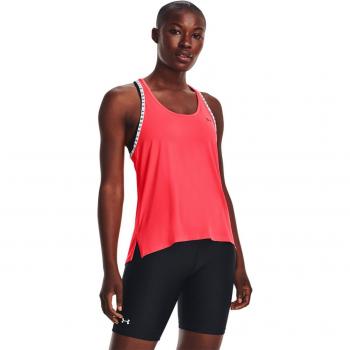 Under Armour - Camiseta sin mangas UA Knockout para mujer en color rosa