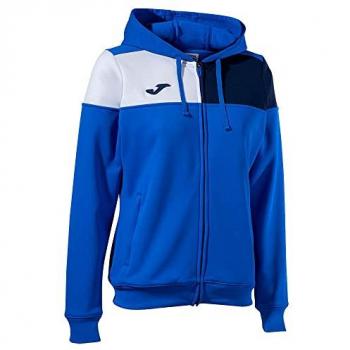 Chaqueta con capucha Joma Crew V Royal Marino Blanco para mujer y niño