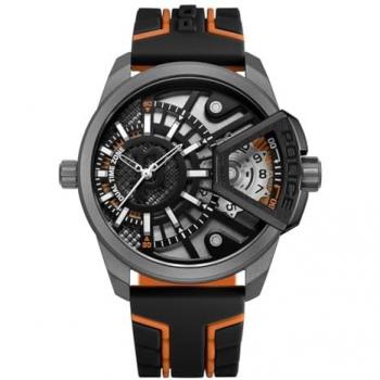 Reloj de Hombre Police PEWJM0004201 con Correa de Silicona Resistente al Agua de 46 mm, Color Negro