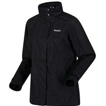 Chaqueta Impermeable para Mujer Regatta Daysha Negra Talla 12