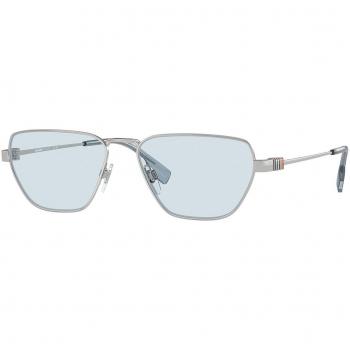 Burberry BE3146 100572 Men's Sunglasses Silver Size 56