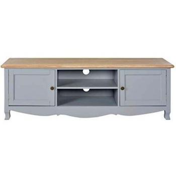 SengentoStyle Tv-meubel 120x30x40 cm hout grijs