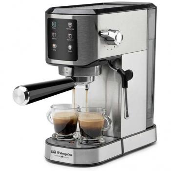Cafetera Espresso Orbegozo EX 7000 - 20 Bares, 1350W, Panel Táctil, Depósito 1L y Bandeja Calienta Tazas