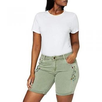 Desigual Pant_Virtu Pantalones Cortos, Verde