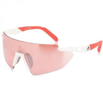 Adidas Sport SP0077 21L Sunglasses for Men - White/Roviex Mirror Lens