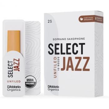 D'Addario Rico Organic Select Jazz 2S Soprano Saxophone Reeds