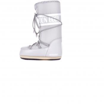 Women's Moon Boot Icon Nylon Winter Snow Boots - Gray, Size 5 US